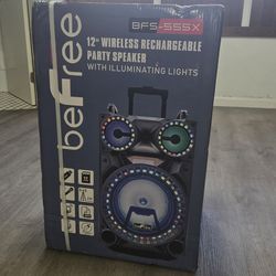 BeFree Sound BFS-555X 12 in. Rechargeable Bluetooth Portable Party Speaker