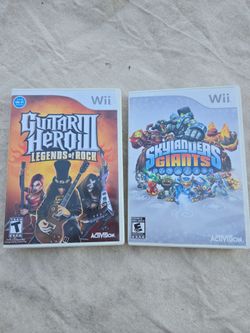 Wii Guitar Hero Legends of Rock & Skylanders Giants
