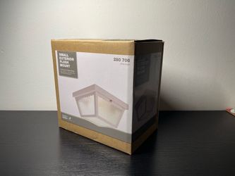 Hampton Bay Outdoor Ceiling Light – New In Box – White