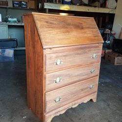 Solid Wood Secretary Desk