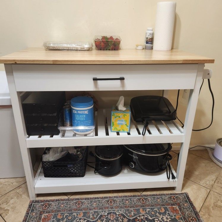 Kitchen Bar Table With Drawer
