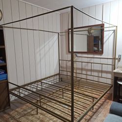 Metal frame King size bed 