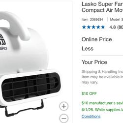Lasko super fan multi- purpose  Open pox