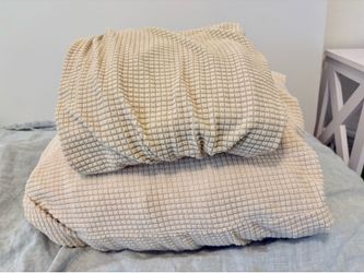 Beige Loveseat Sofa Cover