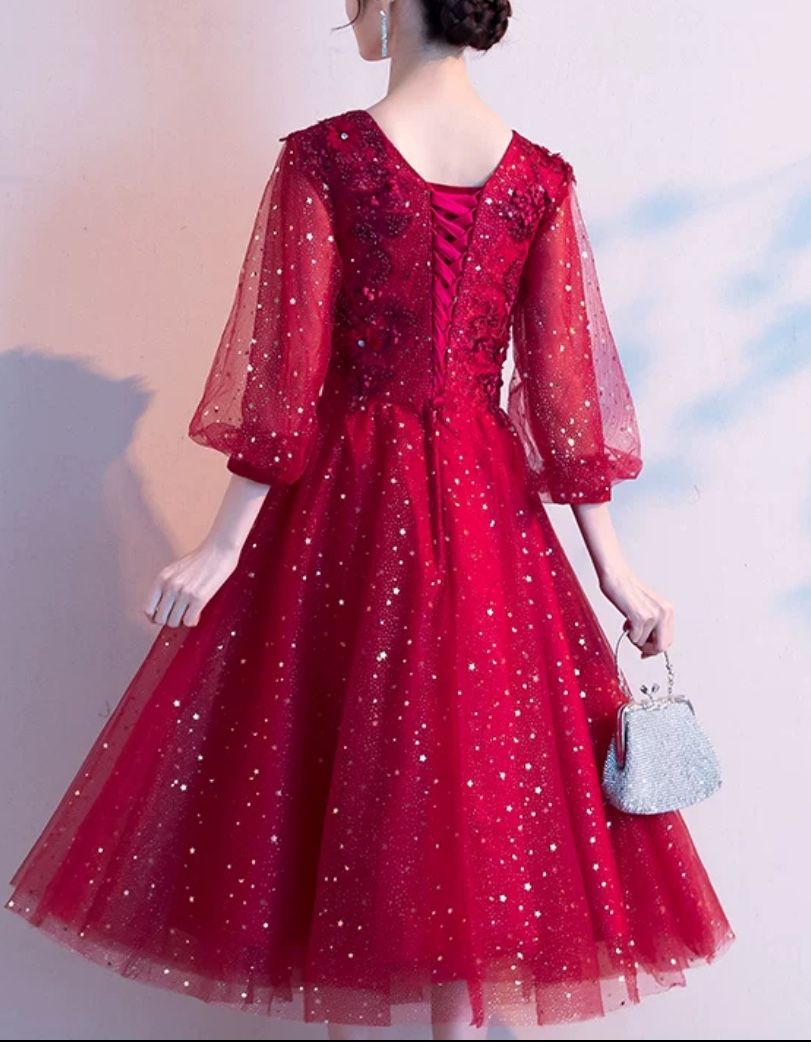Red Youth Dress For Formal Events