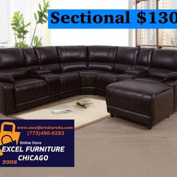 Brand New Reclining Sectional Sofa Couch 