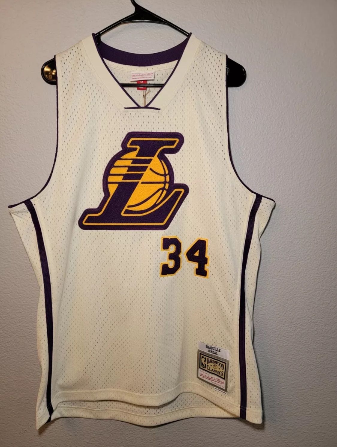 LA Lakers Jersey Shaquille O'Neal #34 Mitchell & Ness Chainstitched Mens X Large