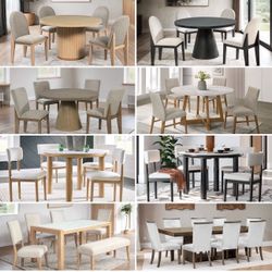 NEW DINING ROOM SET -  BEDROOM FURNITURE SECTIONAL SOFA AND MORE 