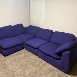 4 Seat Modular Boneless Couch