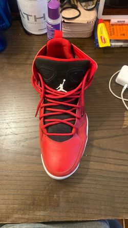 Air Jordan High-Top Sneaker Red Black