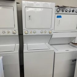 Used Frigidaire Stackable Washer and Gas Dryer with Warranty 