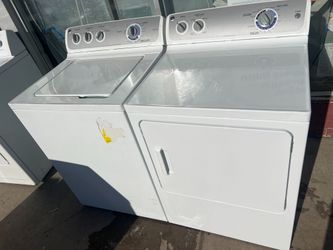 GE TOP LOAD WASHER AND ELECTRIC DRYER SET