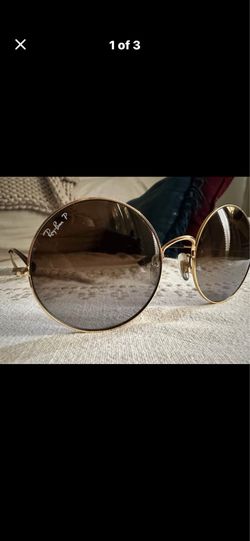 Ray-Ban Circle Sunglasses - True 70s Round Style, Gold Frame, Polarized