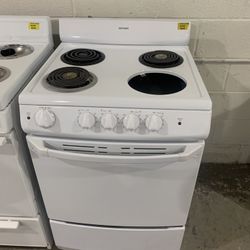 Hotpoint 27” Wide White Coil Top Stove 