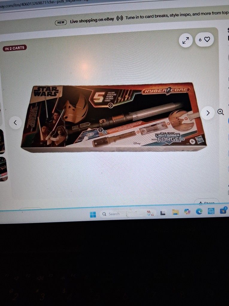 Star Wars Kyber Core Light Saber Forge, NEW