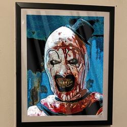 Art The Clown From The Terrifier Movies Custom Art Piece