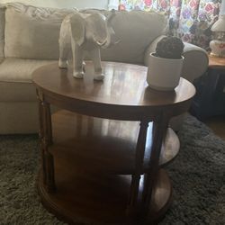 3 Tier Solid Wood Table 
