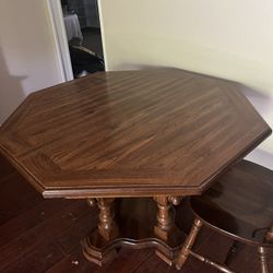 Dining Table and Hutch 