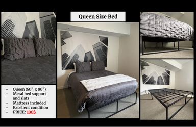 Queen Size Bed and Frame