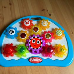 Playskool Explore N Grow Busy Gears Musical Lights Spinning Gears Blue
