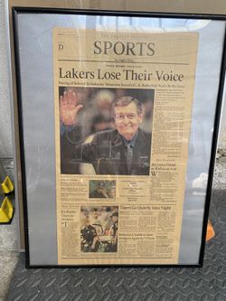 Chick Hearn Newspaper Article