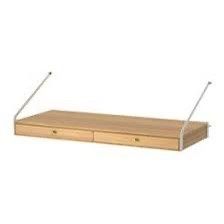 IKEA Svalnas Desk Bamboo With Two Drawers Mid Century