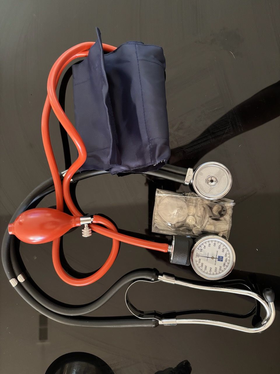 Blood Pressure Cuff And Stethoscope