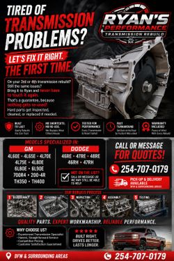 GM/DODGE Transmission Rebuilds