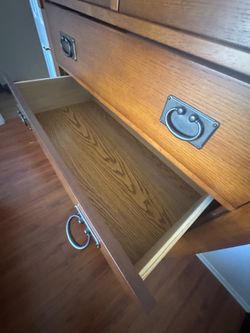 Queen bed frame and dresser