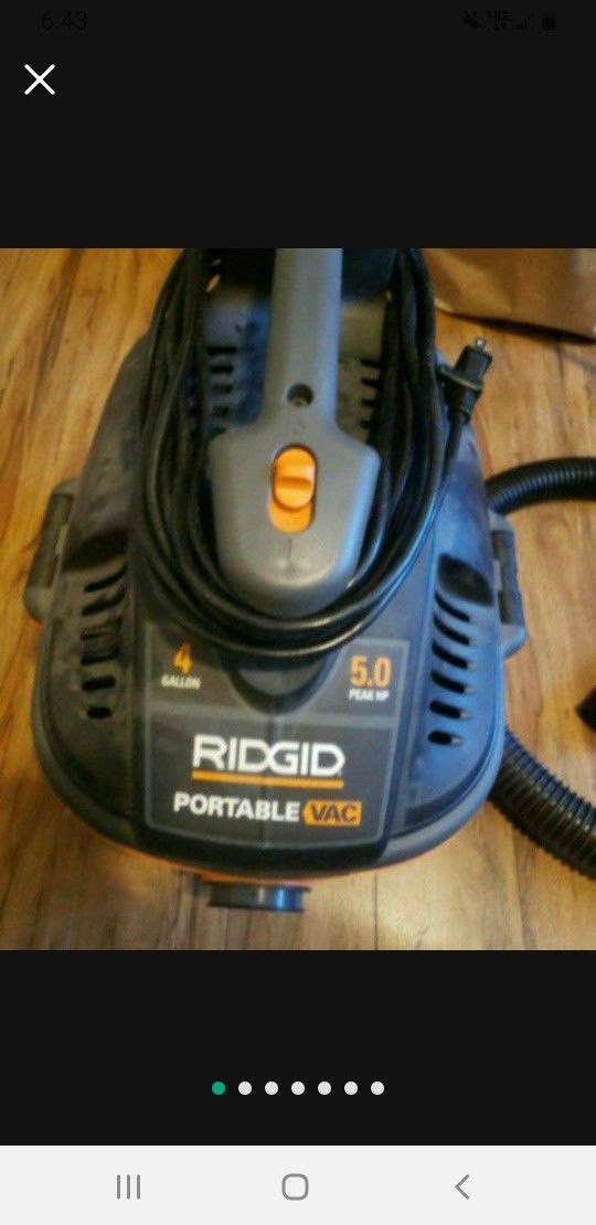 Ridgid Portable Shop Vac