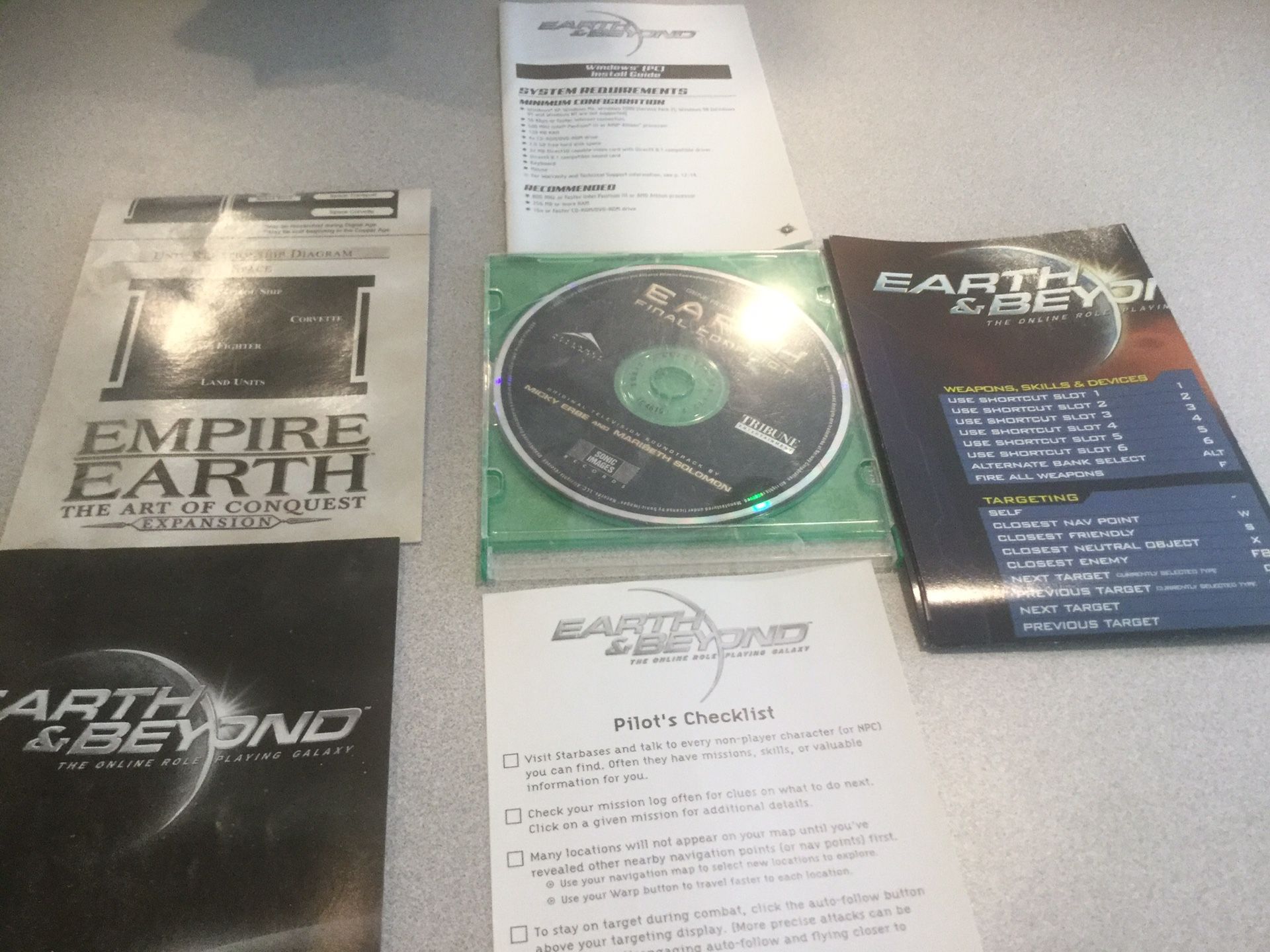 CD ROM Computer Game Earth & Beyond