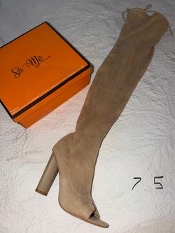 Beige boots size 7.5