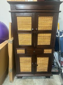 Wood Armoire / Entertainment Cabinet