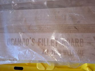 Ocampos 24 x 10 Fillet Wooden Board Brand New (Price Is Firm)