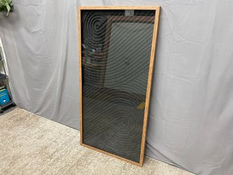 Framed Black Textured Spiral Wall Art