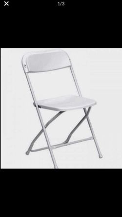 Used White Chair good Condition $6 Each