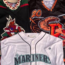 Phoenix Coyotes, Richmond Rattlers, Mariners Jerseys