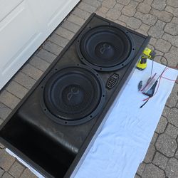 Gately 2 12 AudioControl Loaded Subwoofer Box