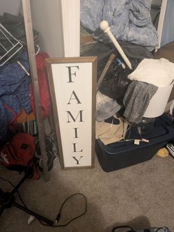 Family sign and other sign