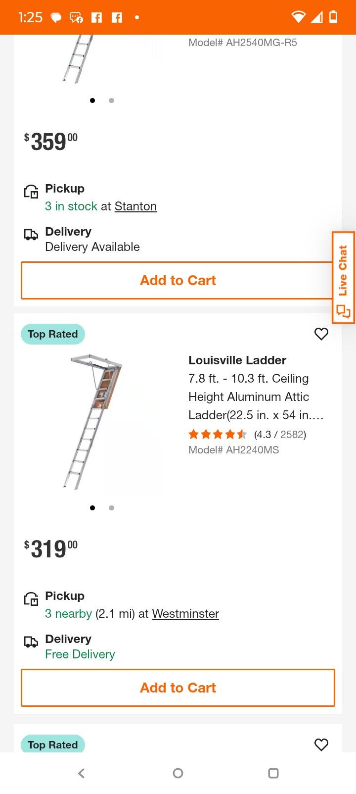 Aluminum Folding Attic Ladder
