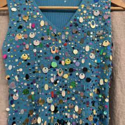 Joseph Vtg Sequin Tank Top 