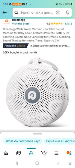 Brand new portable white noise machine 21 soothing sound, noise cancelling, sound therapy. 