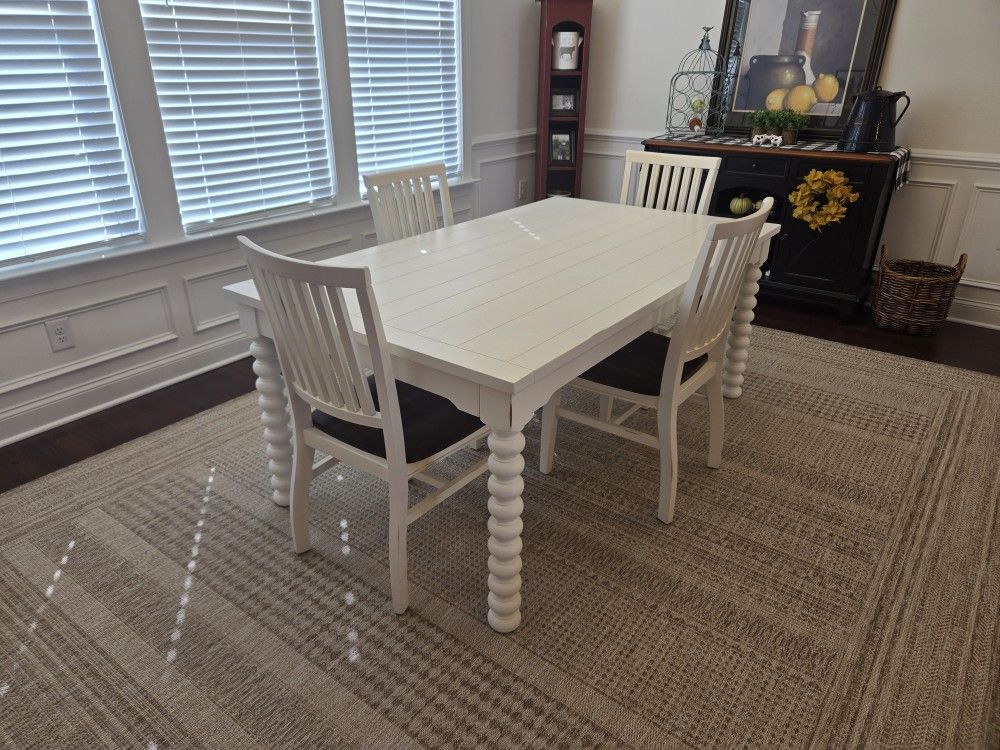 Magnolia Home Dining Table - Spindle Leg Farmhouse Style