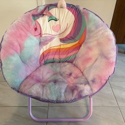 Child Unicorn Papasan Chair 