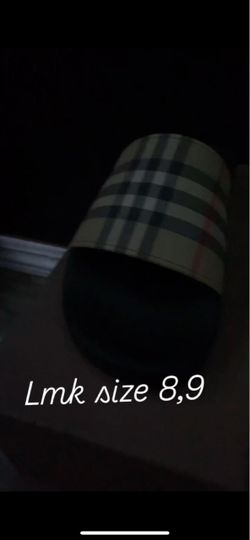 Burberry Check Slide Sandals