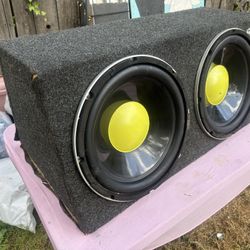 Two - 15” Madison “Barbarian”  1200watt Subs & Subzero Box