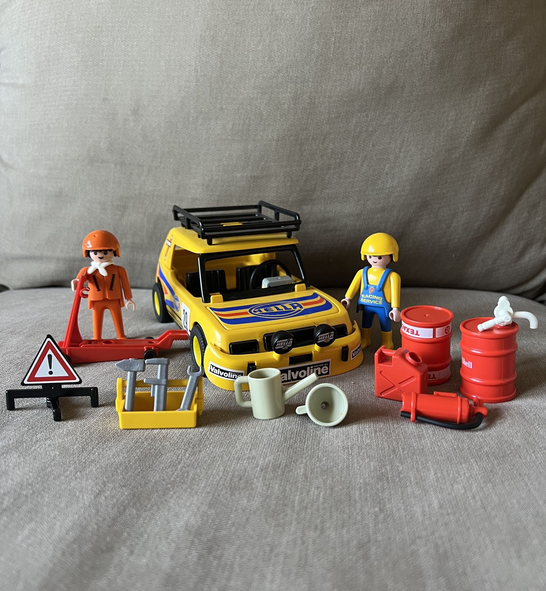 Vintage 1976 Playmobil Rally Car Set