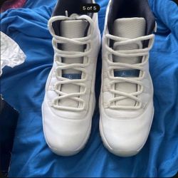 Air Jordan 11 White High-Top Sneakers