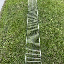 White Metal Wire Shelf 