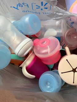 Mixed Lot Baby Bottles and Sippy Cups
